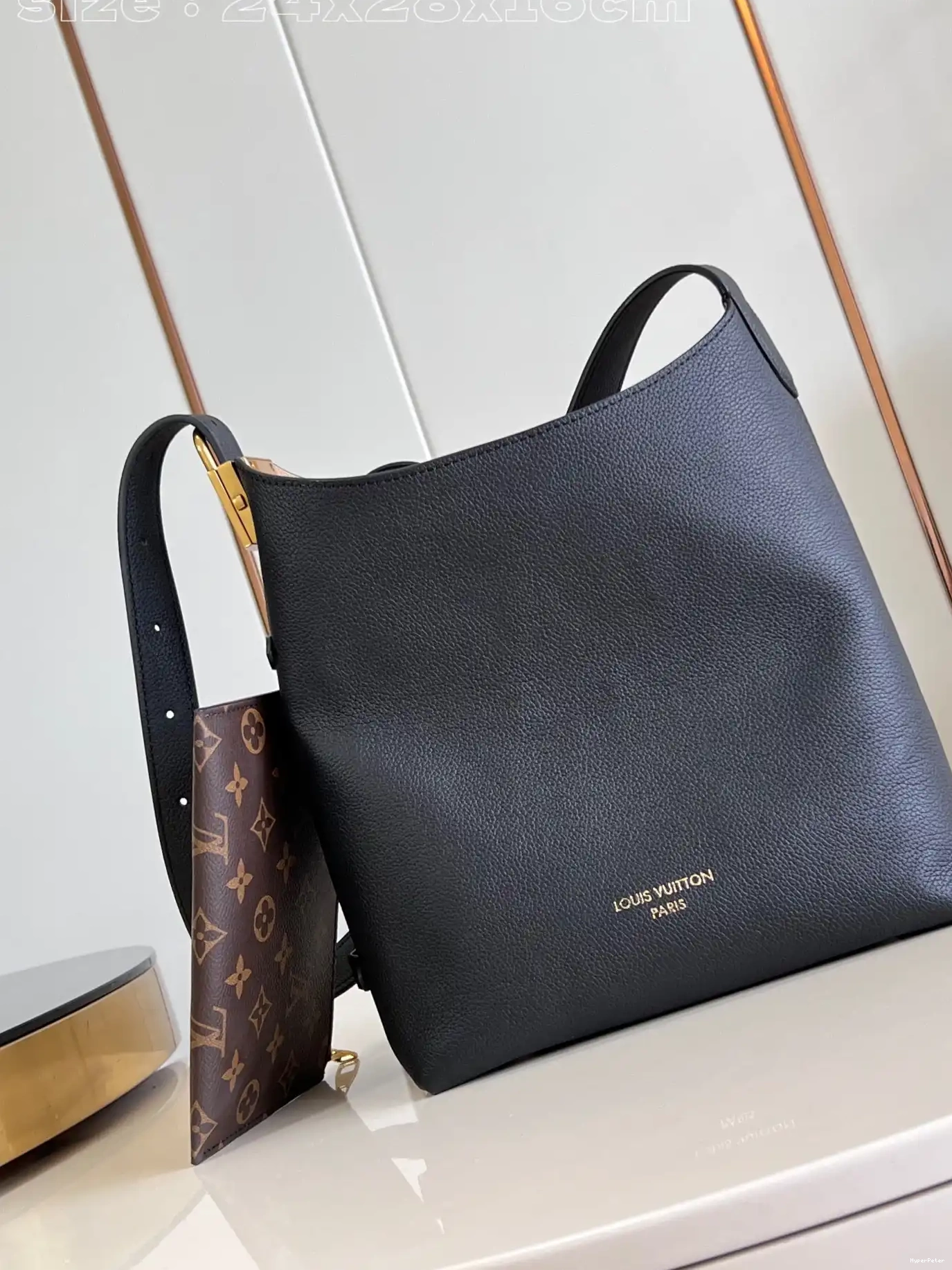 Key Jh-24*28*16CM VUITTON Low LOUIS Hobo 0621